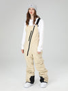Salopette de ski Searipe pour homme, fermeture éclair oblique, col rond