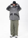 Ensemble de ski Chillform pour homme, camouflage réfléchissant – Veste Glow Trail et pantalon de ski ample Freerider