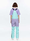 Salopette de ski/snowboard pour homme avec ceinture à blocs de couleur et haute expérience