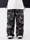 Pantalon/short cargo ample Wild Soul Steeze Shred Master pour femme, motif léopard, idéal pour la neige.