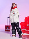 Sweat à capuche de snowboard Nandn x Hello Kitty pour femmes