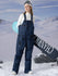 Salopette de ski PowderQueen pour femme, pantalon de ski en denim