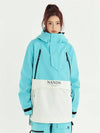 Veste anorak de snowboard Nandn Happy Holidays pour femmes