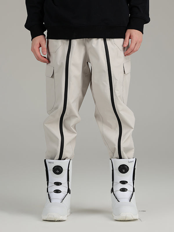Pantalon de ski cargo Searipe pour homme, fermeture éclair rapide.