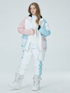 Combinaisons de ski Arctic Queen Divided Sky Colorblock pour femmes