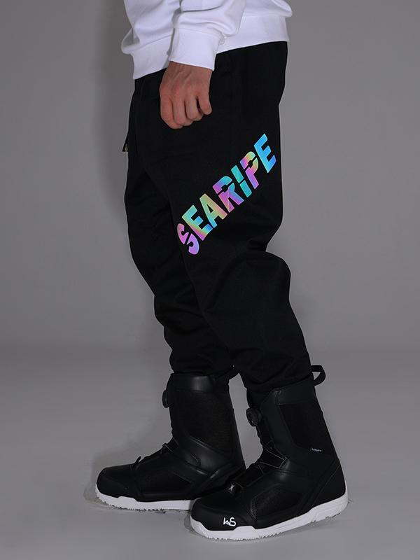 Salopette de ski unisexe Searipe Discover avec lettres réfléchissantes pour homme