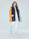 Combinaisons de ski Arctic Queen Divided Sky Colorblock pour femmes