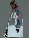 Anorak d'hiver unisexe réfléchissant et coloré pour femme, style Vector