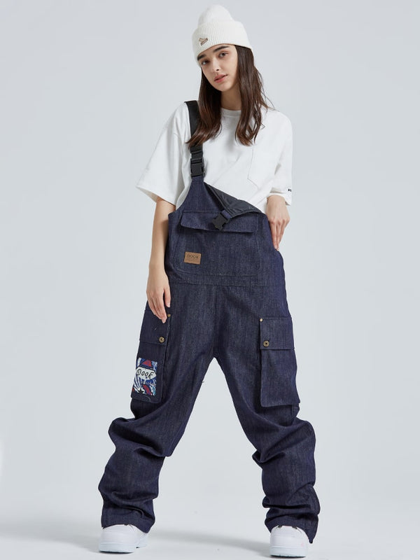 Salopette de ski en denim Dook Snow pour femmes