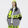 Veste de ski à carreaux style streetwear pour femme Snowverb