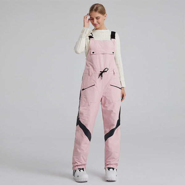 Salopette de ski d'hiver RIVIYELE pour femme, coupe-vent et réfléchissante.