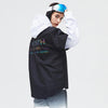Sweat à capuche imperméable Northfeel Moonlight pour femme, réfléchissant noir et blanc, idéal pour la neige
