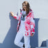 Ensemble veste et pantalon de ski camouflage rose Arctic Queen pour femme