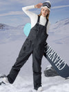 Salopette de ski PowderQueen pour femme, pantalon de ski en denim