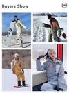 Combinaisons de snowboard une pièce imperméables et respirantes Nandn pour femmes