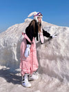 Salopette à bretelles North White Snowrush 3L pour femme, avec une bretelle