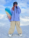 Veste de snowboard Coach Snow Mountain pour femme, coloris Searipe Sky Gradient
