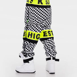 Pantalon de neige à carreaux style streetwear pour femme Snowverb