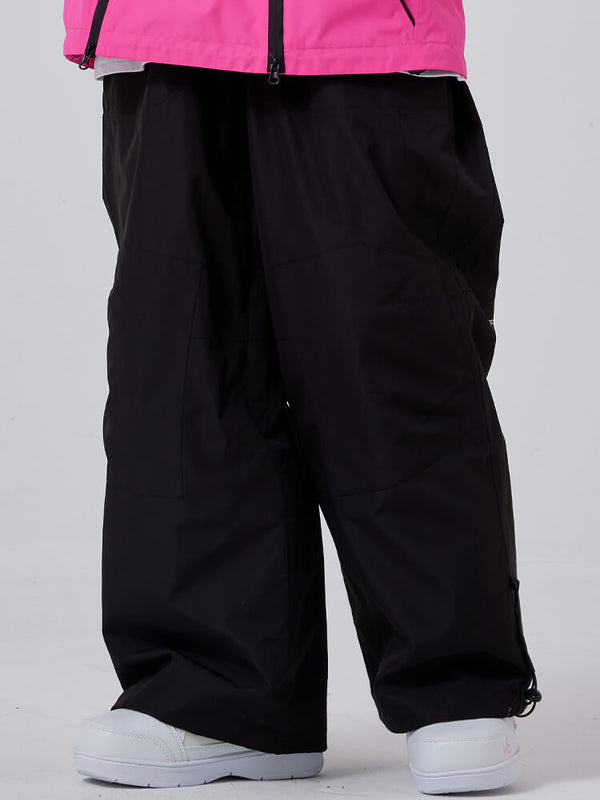 Pantalon de snowboard cargo super ample Dook Snow pour femme