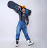 Salopette en jean pour homme, idéale pour les activités de plein air.