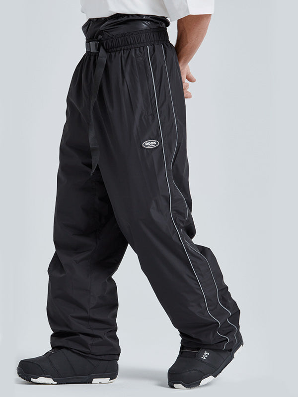Pantalon de snowboard élastique à rayures Dook Snow pour homme