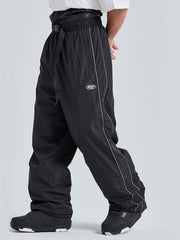 Pantalon de snowboard élastique à rayures Dook Snow pour homme