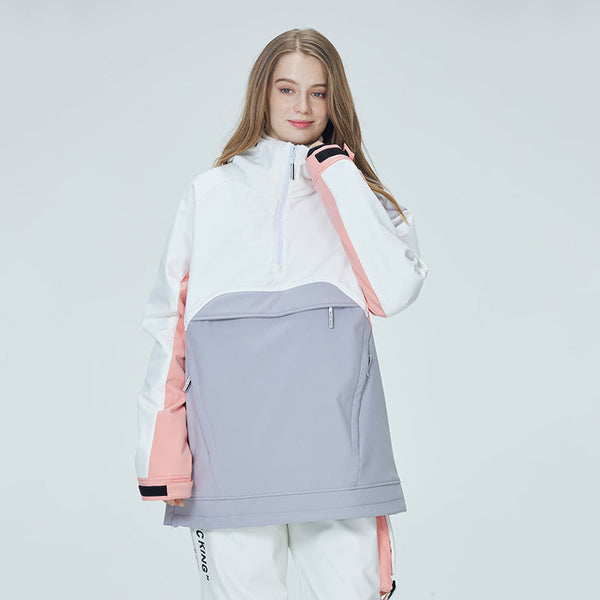 Anorak de neige Arctic Queen Mountain Star Color Block pour femme