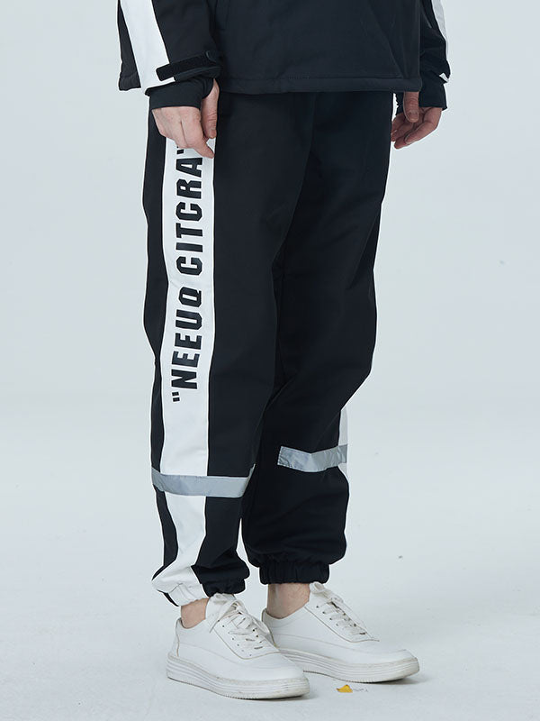 Pantalon de snowboard imperméable Arctic Queen pour homme avec bandes réfléchissantes