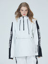 Veste de ski Arctic Queen Winter Guide Stripe pour femme avec smocks réfléchissants