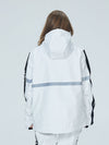 Veste de ski Arctic Queen Winter Guide Stripe pour femme avec smocks réfléchissants