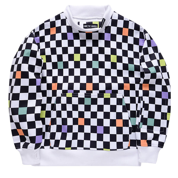 Pull polaire à col rond et poche kangourou pour homme