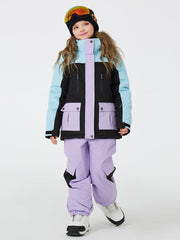 Combinaisons de ski imperméables unisexes pour enfants, passionnés de montagne