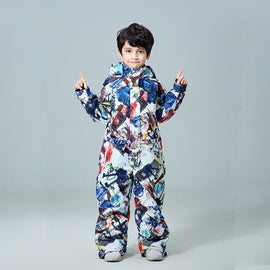 Combinaisons de ski une pièce pour garçons, nouveau style hivernal, combinaisons de neige