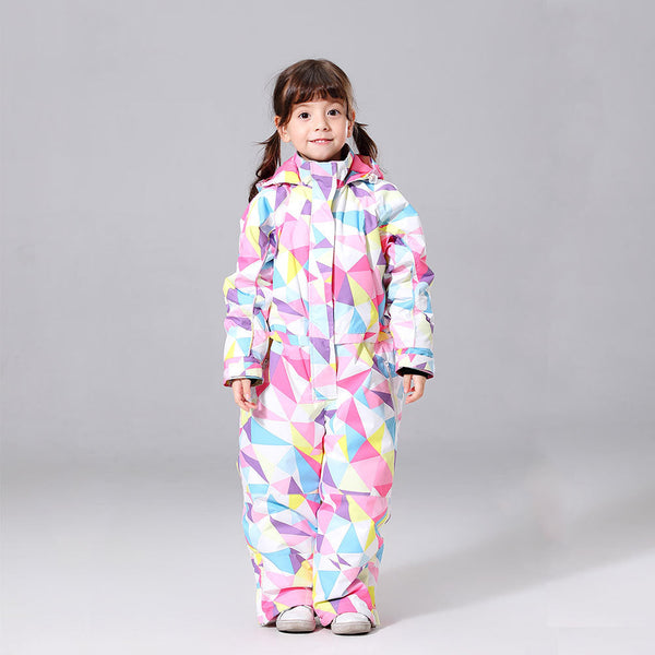 Combinaisons de ski une pièce pour filles, style hivernal, combinaisons de neige