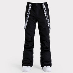 Pantalon de ski SMN pour femme, idéal pour l'hiver en montagne, avec bretelles réglables