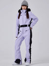 Combinaison de ski intégrale en fausse fourrure Alpine Elegance pour femme