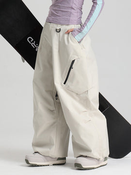 Pantalon de neige ample et fonctionnel Gsou Snow pour femme, résistant et urbain