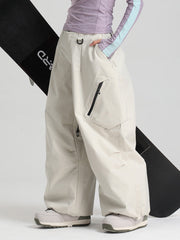 Pantalon de neige ample et fonctionnel Gsou Snow pour femme, résistant et urbain