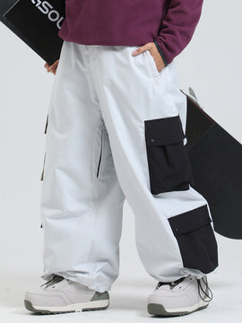 Pantalon de snowboard ample et oversize Gsou Snow Powder Chaser pour femme