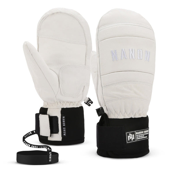 Gants et moufles de snowboard Nandn Mountain Chill pour homme, en cuir de chèvre, toutes saisons