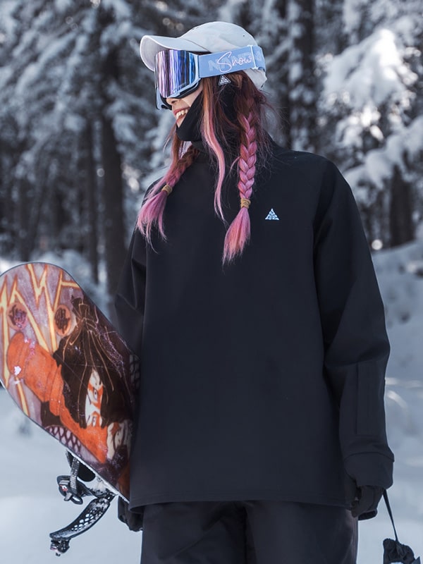 Pull de neige ample Nandn Alpine Chill pour femme