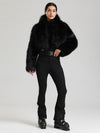 Combinaison de ski Glacier Vogue pour femme et veste Delish en fausse fourrure duveteuse