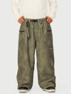Pantalon de ski cargo utilitaire extensible et résistant Techline pour homme – Coupe ample et décontractée