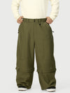 Pantalon de neige cargo utilitaire UrbanCraft pour homme, à double genouillère et empiècements renforcés par rivets