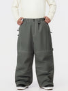 Pantalon de ski ample UrbanCraft Workwear pour homme, avec conception offrant une mobilité accrue des genoux.