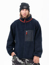 Veste polaire chaude zippée intégrale en fausse fourrure sherpa pour homme, idéale pour la montagne