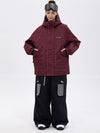 Ensemble veste de ski réfléchissante NightRide Chill pour femme et pantalon cargo ample