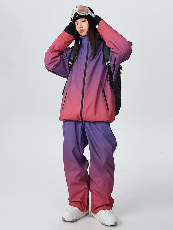 Combinaison de ski tout-terrain isolée Searipe Alpine Horizon Fade pour femme