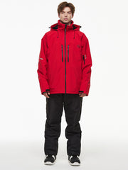 Combinaisons de ski thermiques coupe-vent pour hommes, avec salopette, idéales pour la montagne hors-piste.