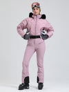 Combinaison de ski Arctic Vogue DownTop pour femme, doublée polaire, style montagnard chic